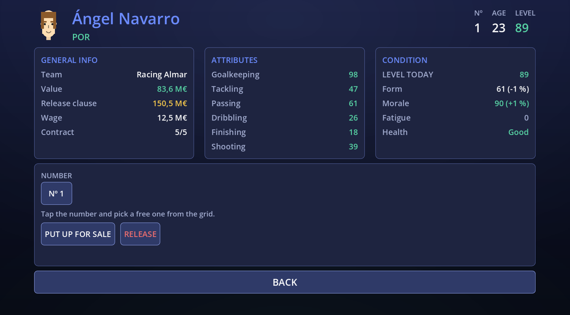 Player profile