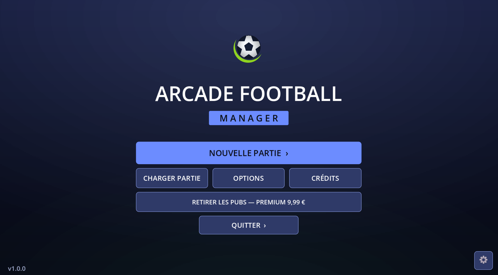 Menu principal