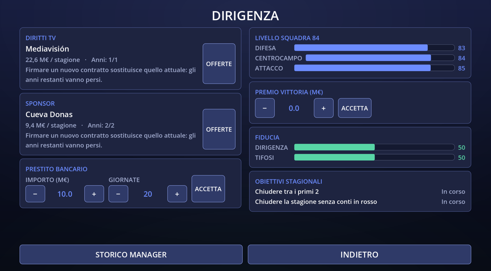 La dirigenza