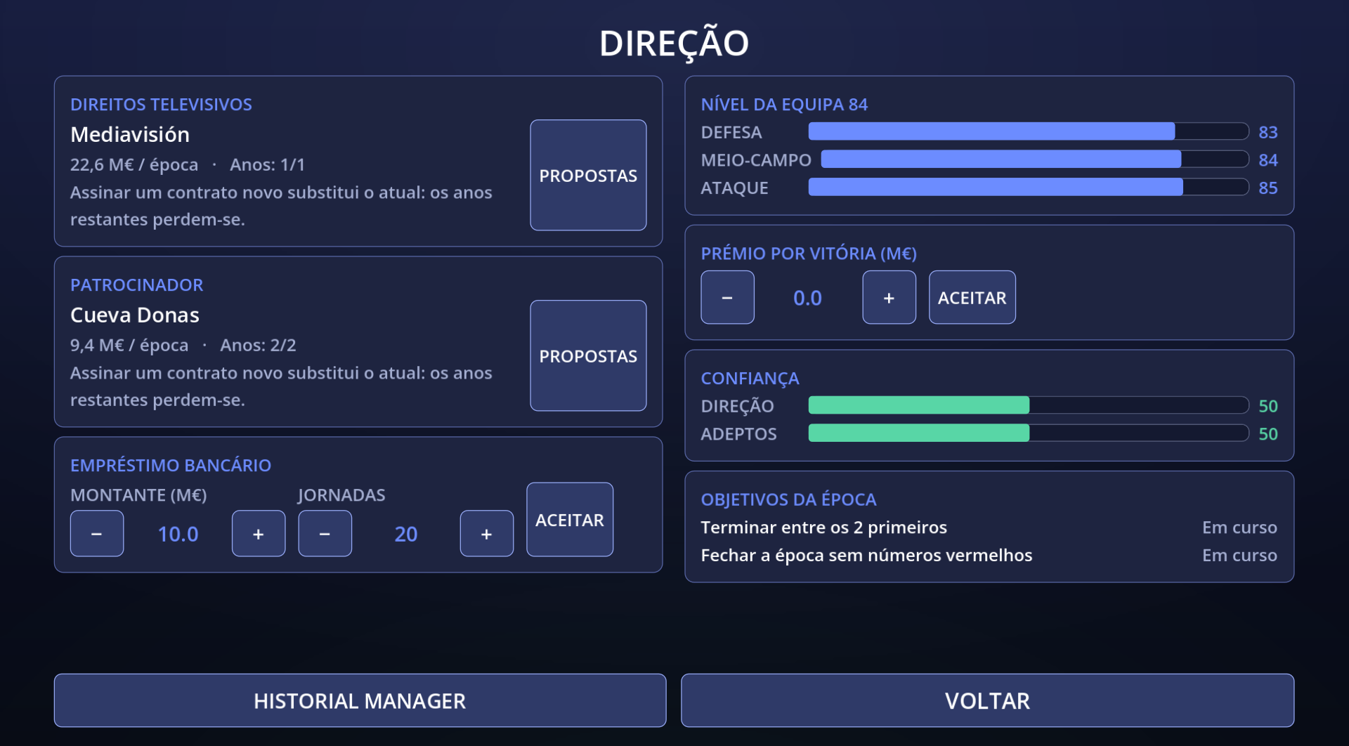 A direção